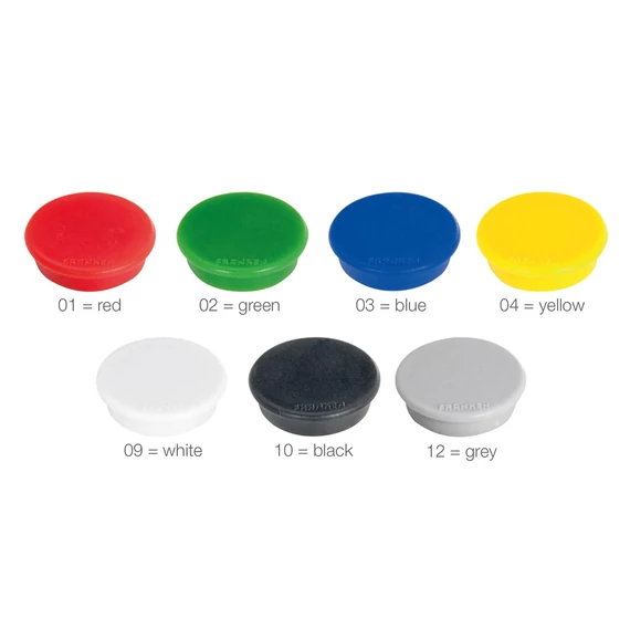 Mágnes 24mm, 10 db/csomag, Franken zöld
