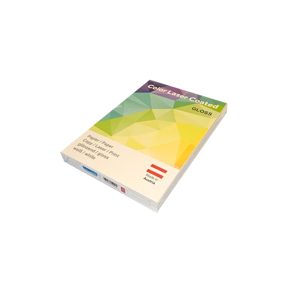 Másolópapír, digitális A4, 250g, mázolt, fényes Color Laser Coated glossy 125ív/csomag,