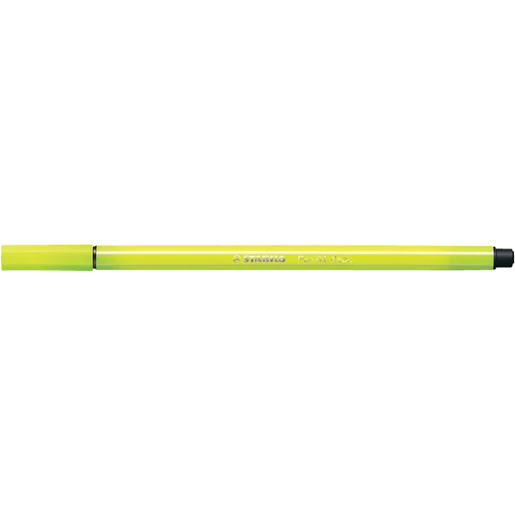 Rostirón, filctoll 1mm, STABILO Pen 68 neon sárga