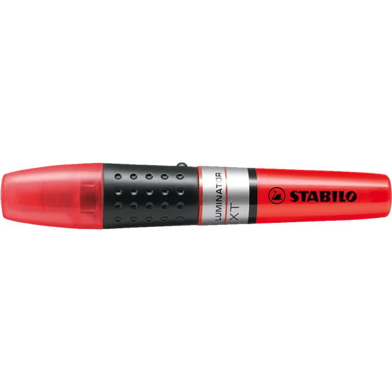 Szövegkiemelő 2-5mm, hengeres test Stabilo Luminator piros