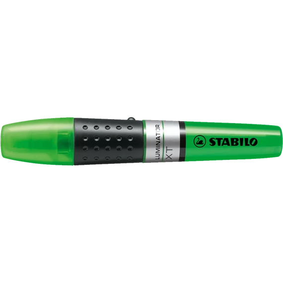 Szövegkiemelő 2-5mm, hengeres test Stabilo Luminator zöld