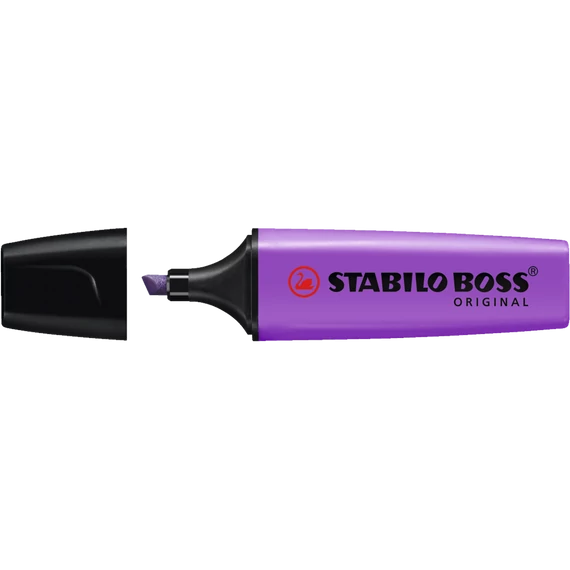 Szövegkiemelő 2-5mm, vágott hegyű, STABILO Boss original lila