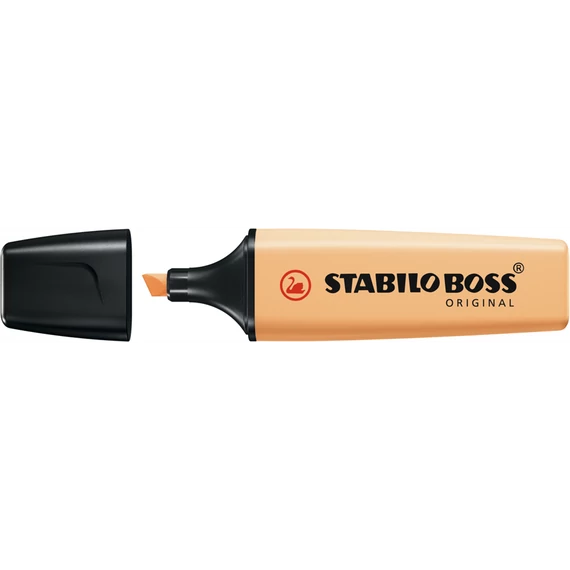 Szövegkiemelő 2-5mm, vágott hegyű, STABILO Boss original Pastel fakó narancs