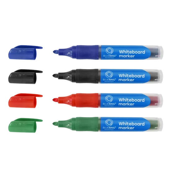 Táblamarker 3mm, kerek, cserélhető betétes, Bluering kék