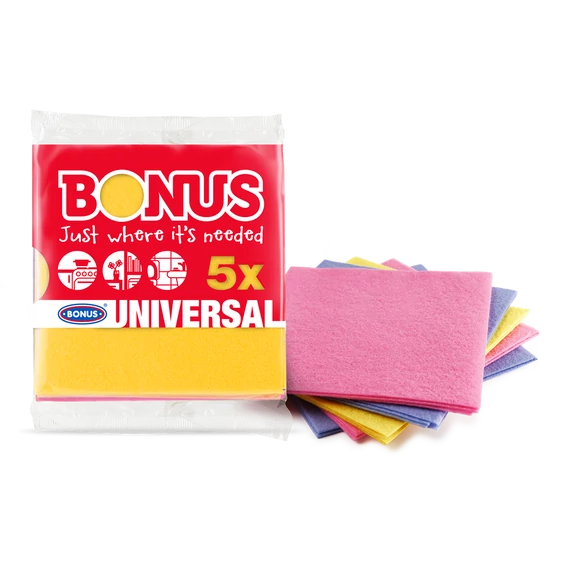Törlőkendő általános 5 db/csomag Bonus_B170