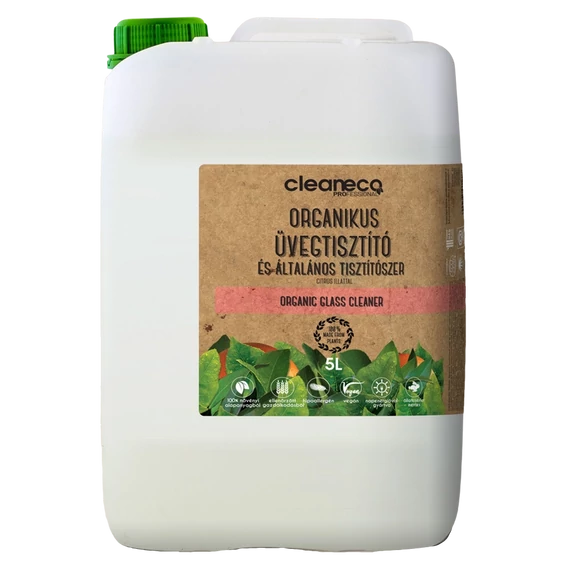 Üvegtisztító munkaoldat 5 liter organikus Cleaneco